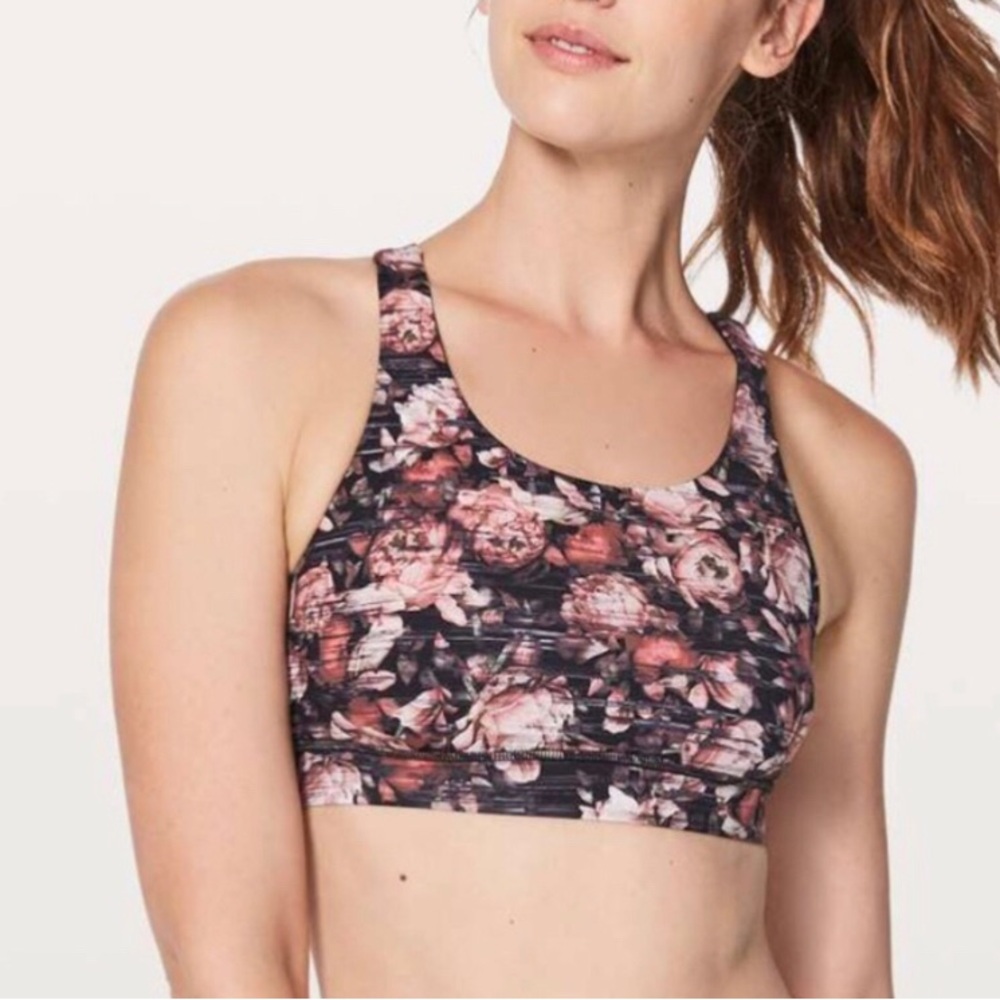 Lululemon Break Free Bra- Peony Multi Floral Workout Size-6